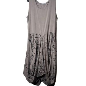 Stylish Gray Sleeveless Dress